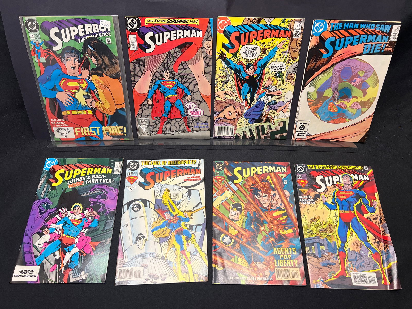 Lot of Assorted Superman Comic Books as Shown, incl. #21, 40, 90, 91, 99, 398, 399 & Superboy #2 (1 of 1)