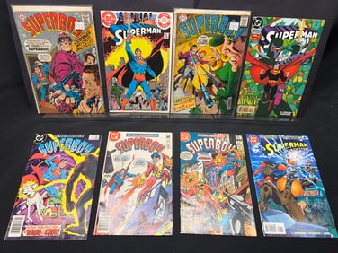 Lot of Assorted DC Comic Books: Superboy #149, #150, Superman Annual #10, Superman #97 & More