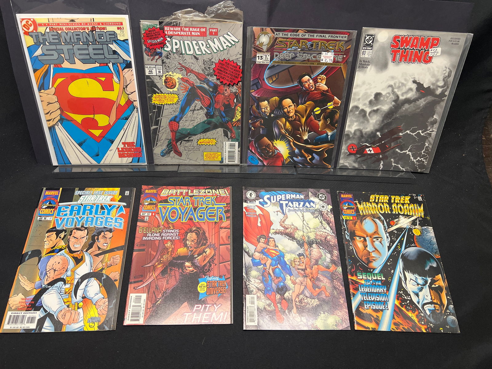 Lot of Assorted Comic Books, featuring Man of Steel, Spider-Man, Swamp Thing & Star Trek titles (1 of 1)