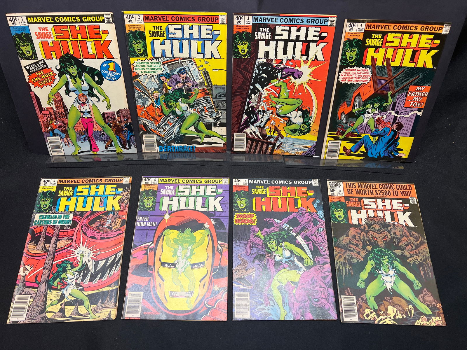 The Savage She-Hulk #1, #2, #3, #4, #5, #6, #7, #8 Marvel Comic Books, Early Key Issues Lot (1 of 2)