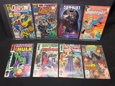 Lot of Assorted Comic Books: Quasar, Spawn, Supergirl, Questprobe, Star Trek Deep Space Nine