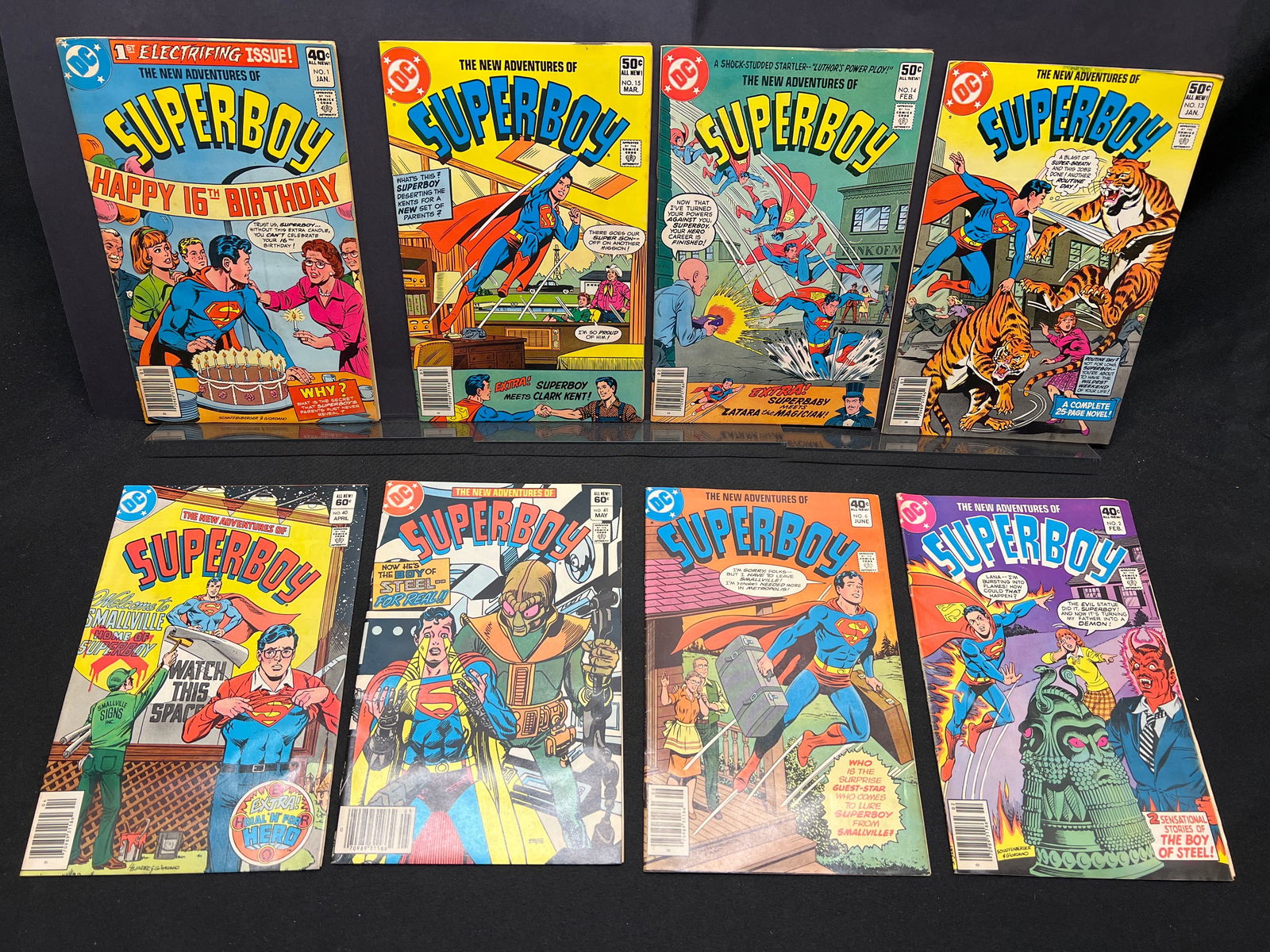 Lot of DC Comics The New Adventures of Superboy Comic Books, #1, 2, 3, 4, 5, 6, 13, and 14 (1 of 1)