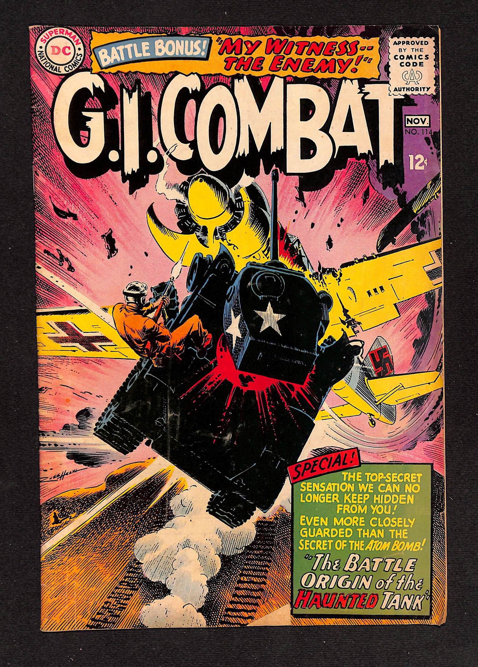 G.I. Combat #114 Featuring the Battle Origin of the Haunted Tank from September 1965 (1 of 2)