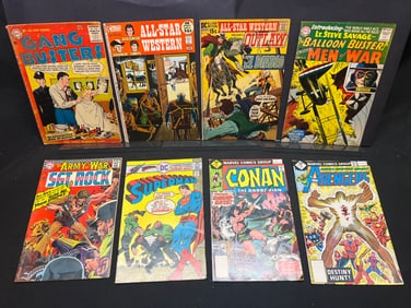 Lot of Assorted Comic Books: Sgt. Rock, Superman, Conan, Avengers, All-Star Western & more