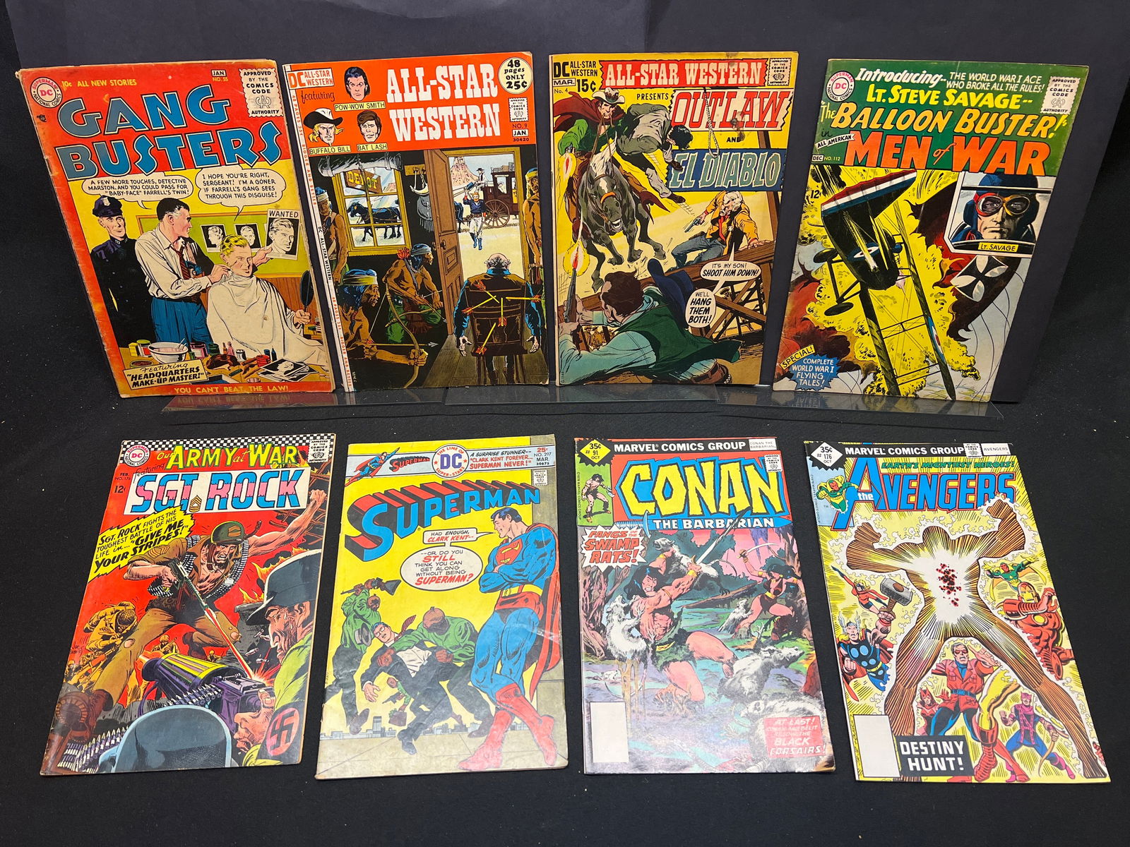 Lot of Assorted Comic Books: Sgt. Rock, Superman, Conan, Avengers, All-Star Western & more (1 of 1)