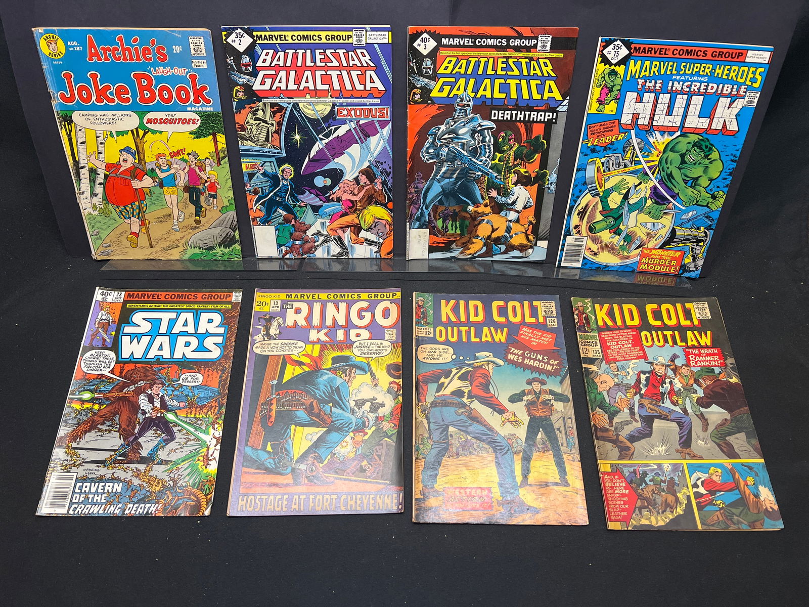 Lot of Comic Books: Star Wars #28, Battlestar Galactica #2 & #3, Hulk #75, Kid Colt #126 & #133 (1 of 1)