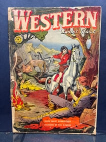 Western Bandit Trails Comic Book, Approved Comics #9, Death Valley Double-Cross, Ten Cents Issue