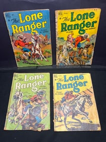Lot of Vintage The Lone Ranger Dell Comic Books, featuring May, August, Sept & November issues