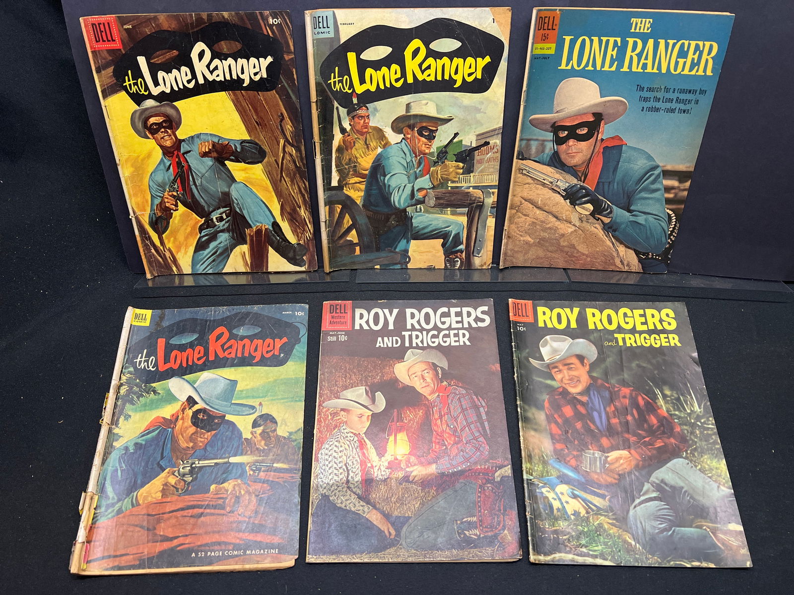 Lot of Assorted Dell Western Comic Books, featuring The Lone Ranger and Roy Rogers and Trigger (1 of 1)