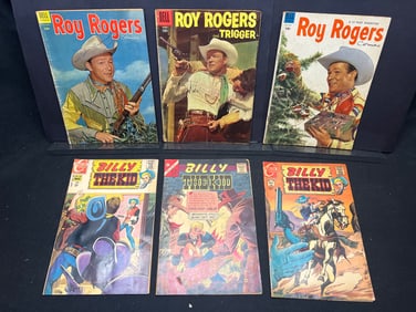 Lot of Assorted Western Comic Books, featuring Roy Rogers (Dell) & Billy the Kid (Charlton) Issues