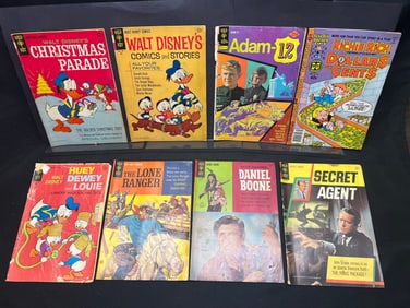 Lot of Gold Key & Harvey Comic Books: Disney, Adam-12, Lone Ranger, Richie Rich, Daniel Boone