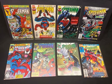 Lot of Assorted Spider-Man Comic Books, feat. Spider-Man Unlimited #1, #9, #17, #19, #20 & Peter