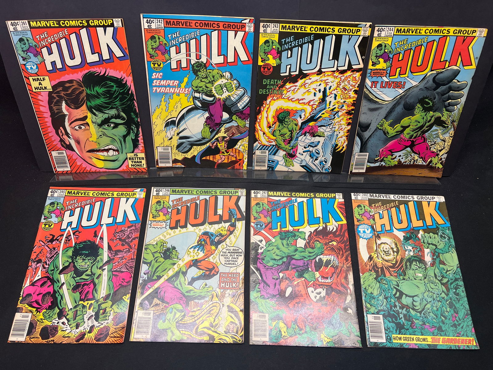 The Incredible Hulk #241, 242, 243, 244, 245, 246, 247, 248, Marvel Comic Books Collection (1 of 1)