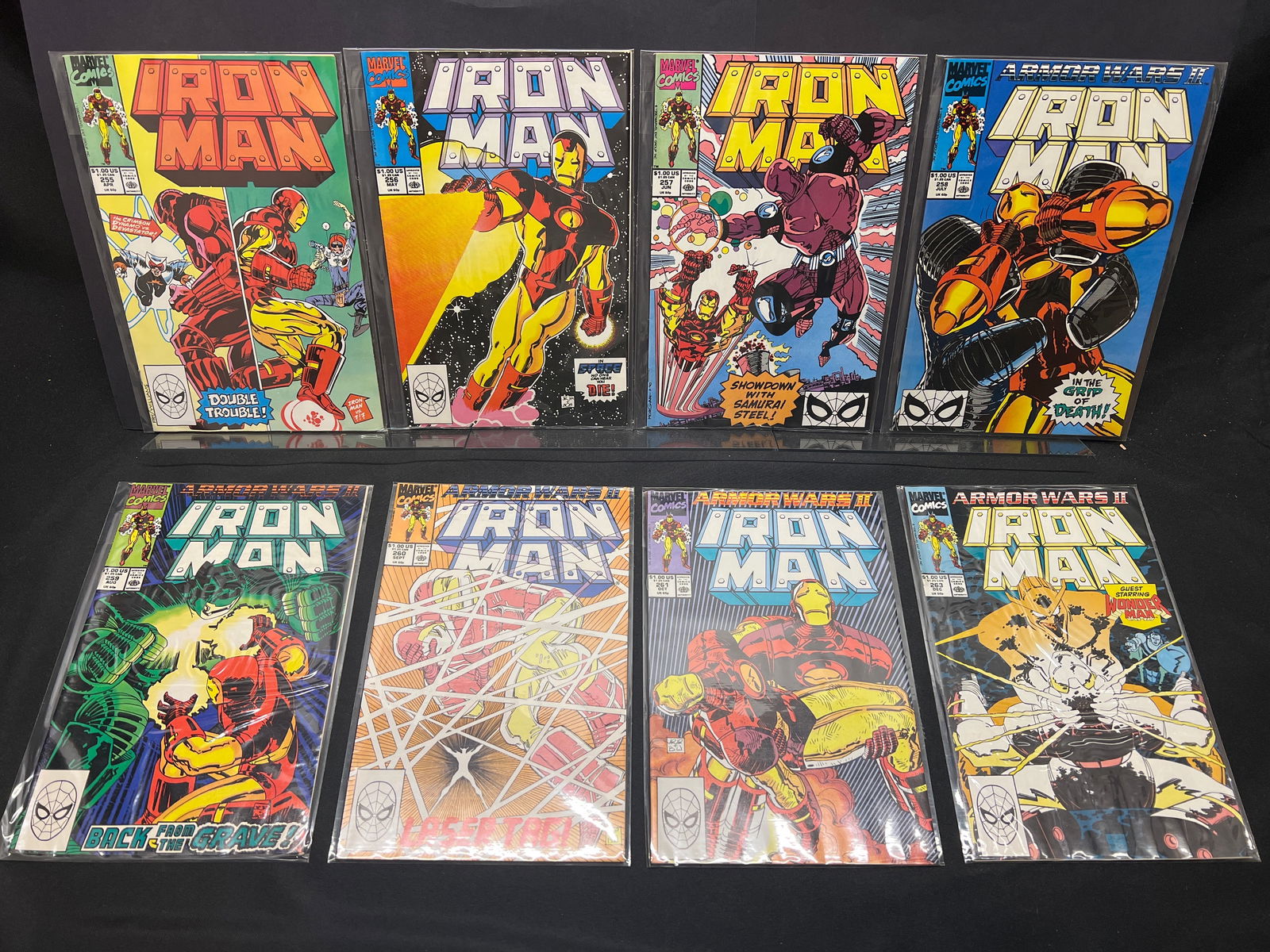 Lot of Iron Man Comic Books #255-261 & 263, Marvel Comics, featuring Armor Wars II storyline (1 of 1)