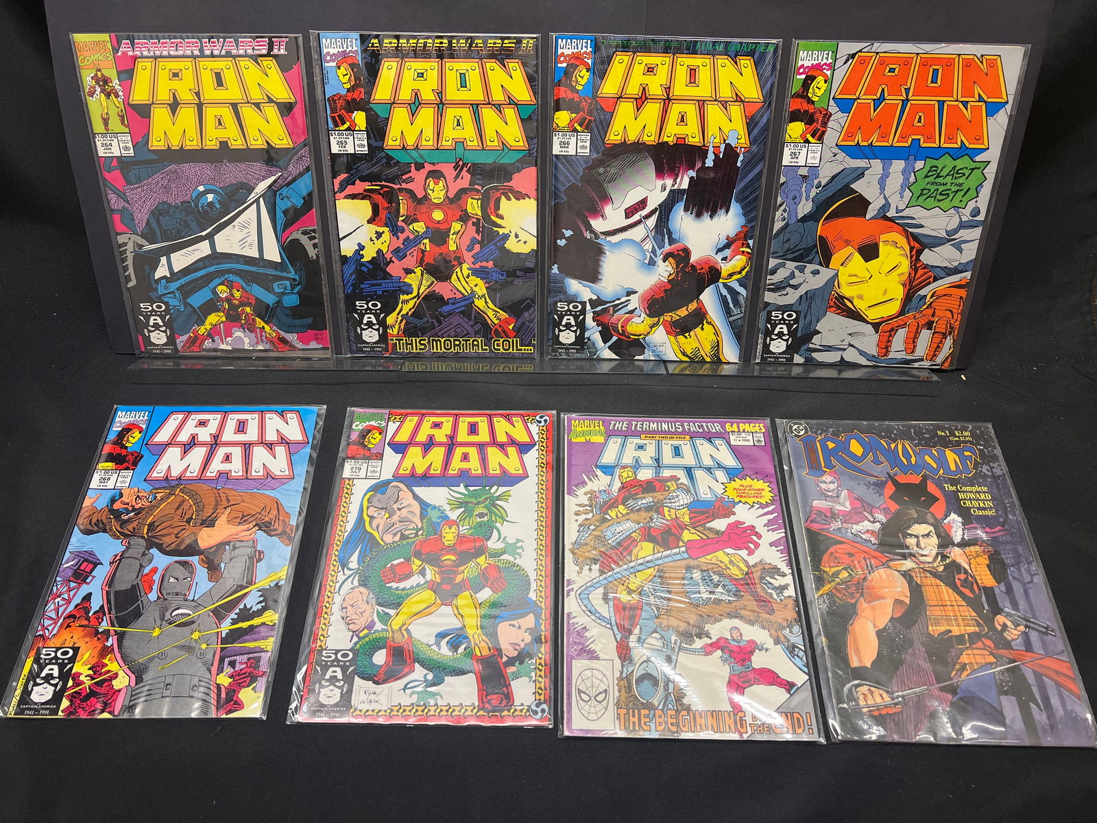 Lot of Marvel Comic Books: Iron Man #264-268, 270, Annual #11 & DC Comics Ironwolf #1 (1 of 1)