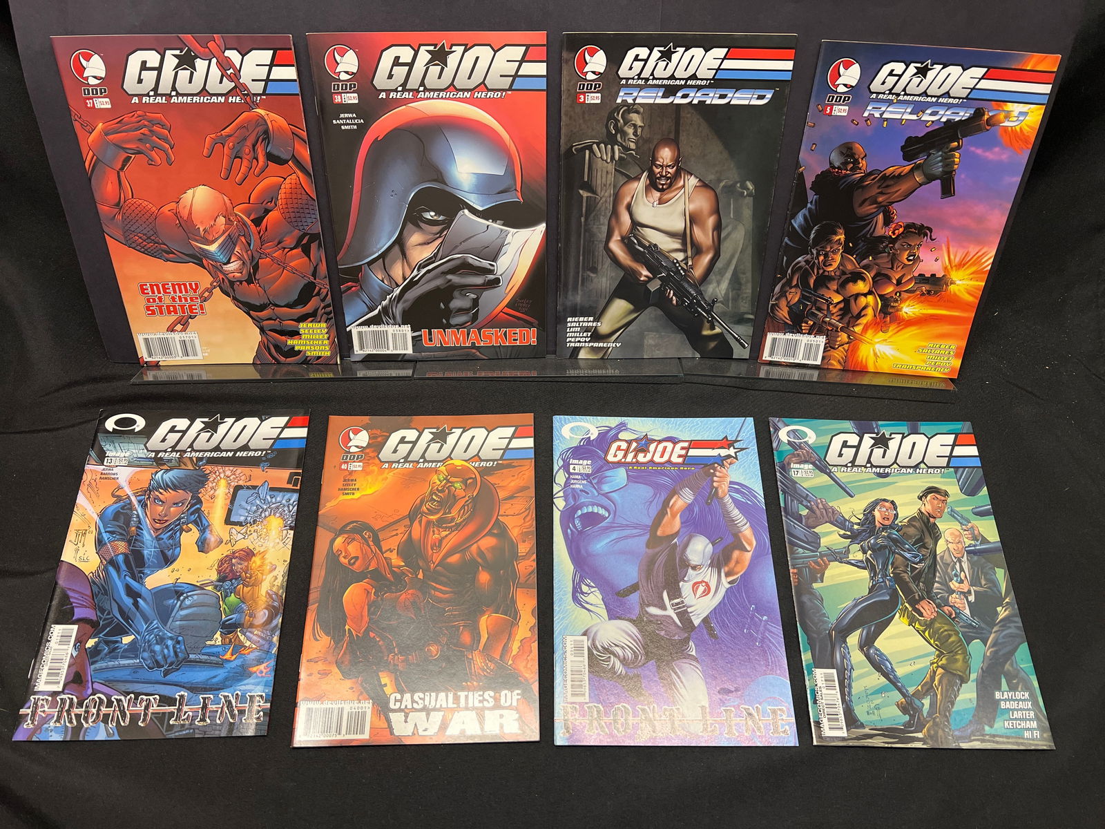 Lot of 8 comic books including G.I. Joe A Real American Hero #3, 4, 5, 13, 17, 37, 38 and 40 (1 of 1)