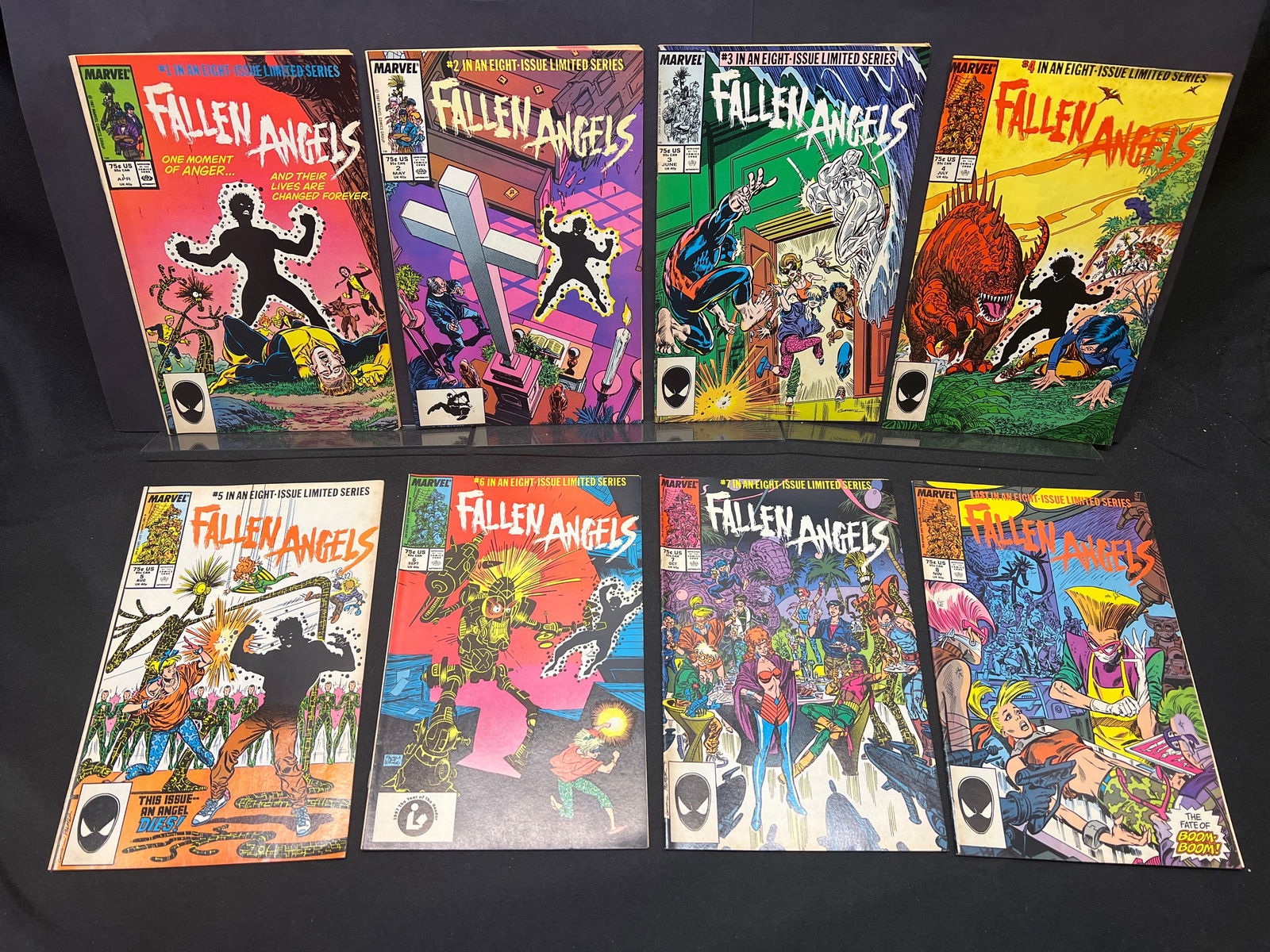Fallen Angels #1, 2, 3, 4, 5, 6, 7, 8 Complete Limited Series, Marvel Comic Books (1987) (1 of 1)