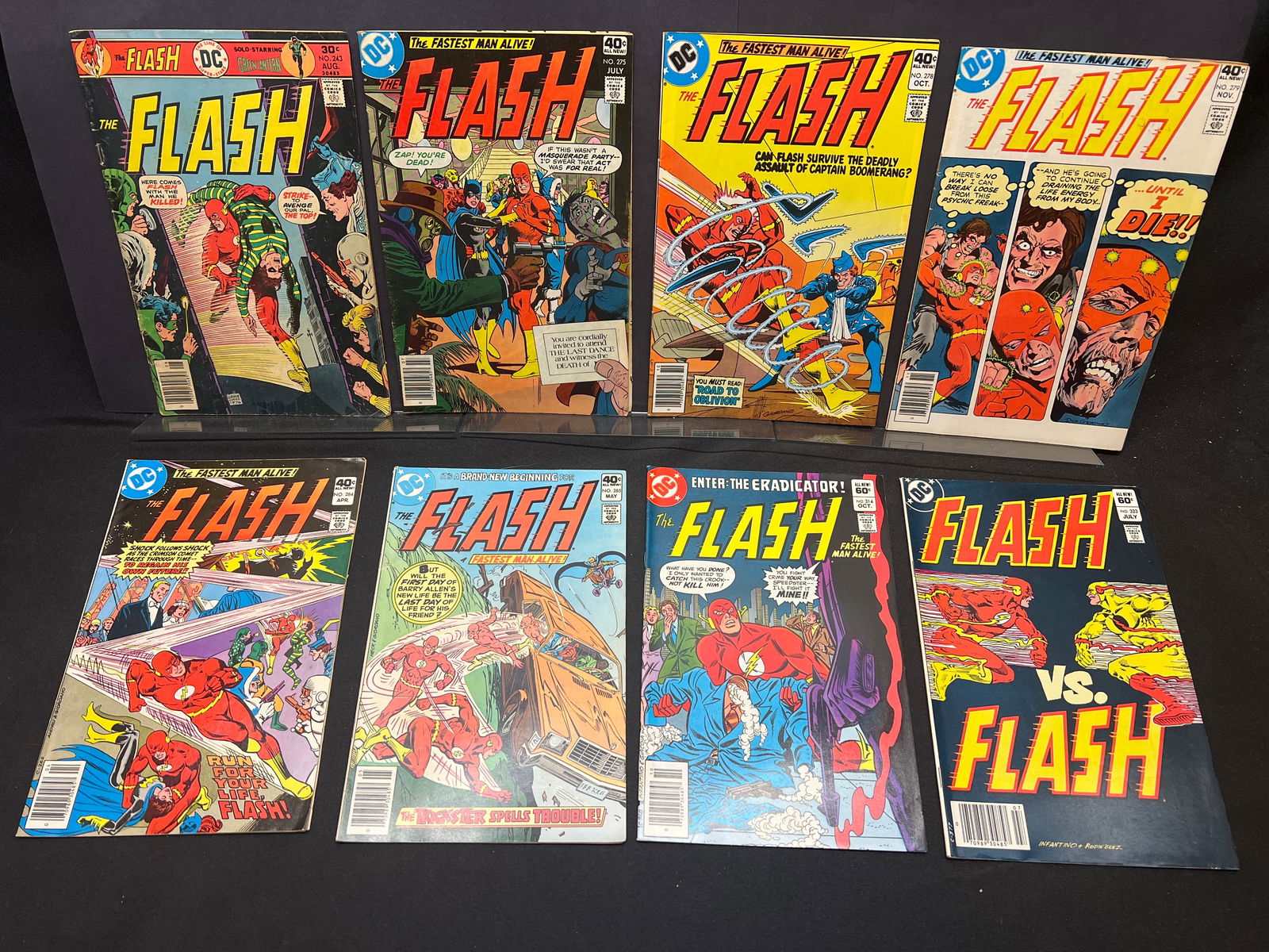 Lot of Assorted The Flash DC Comic Books, #243, 275, 278, 279, 282, 285, 314, and 323 (1 of 1)