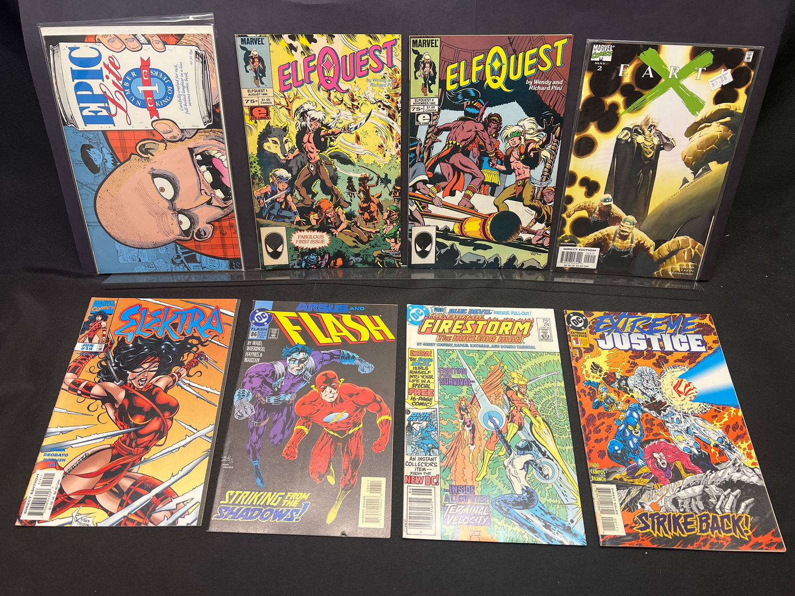 Lot of Assorted Comic Books, featuring Elfquest #1 & #4, Earth X #2, Firestorm #24, Elektra (1 of 1)