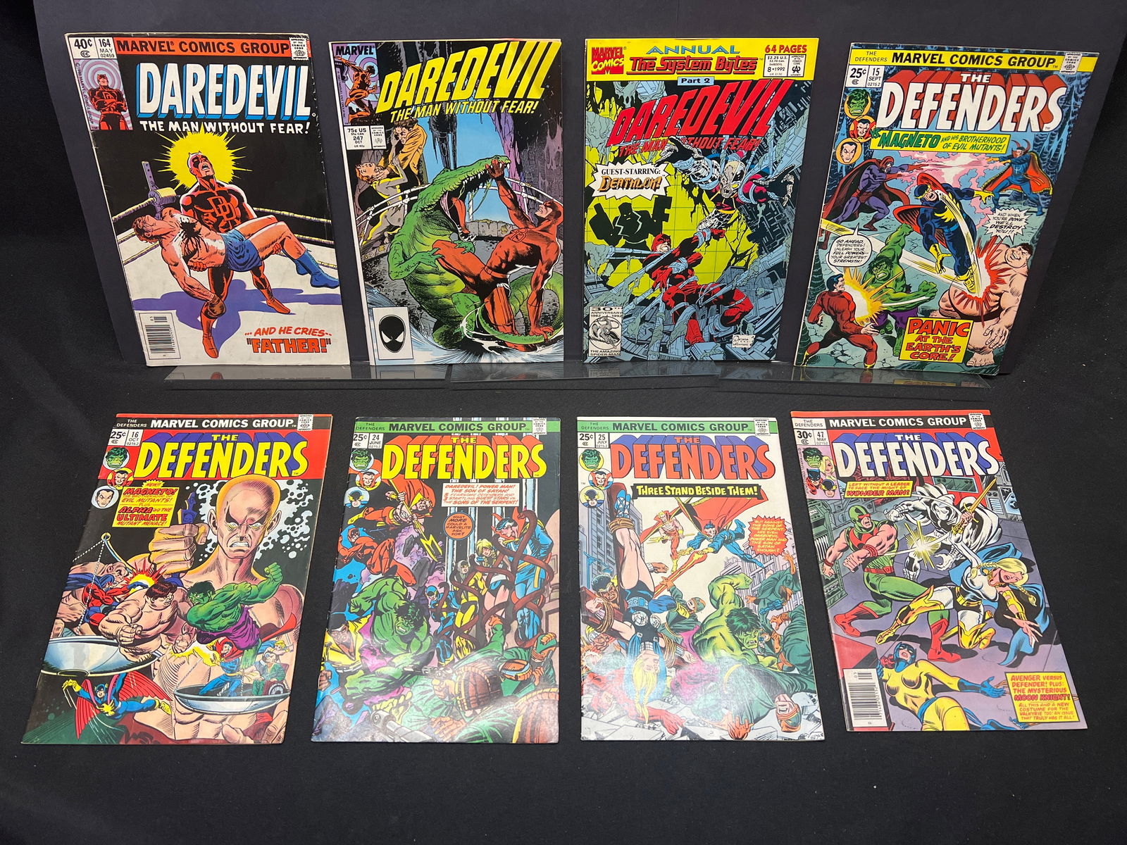Lot of Assorted Marvel Comic Books: Defenders #15, 16, 24, 25, 47 & Daredevil #164, 247, Ann 8 (1 of 1)