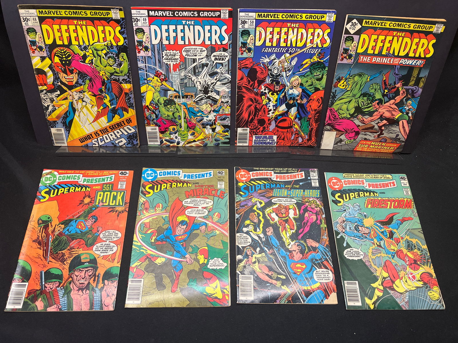 Lot of DC Comics Presents #10, 12, 13, 17 & The Defenders #48, 49, 50, 52, Marvel/DC Comic Books (1 of 1)