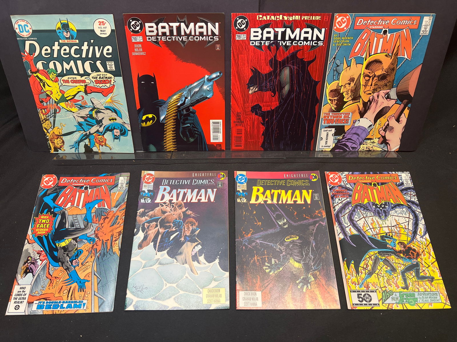 Lot of Detective Comics Comic Books, incl. #447, Knightfall, Cataclysm! & Two-Face stories (1 of 1)