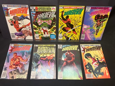Lot of Daredevil Marvel Comic Books: Issues #173, #177, #189, #190, #191, #192, #193, and #194