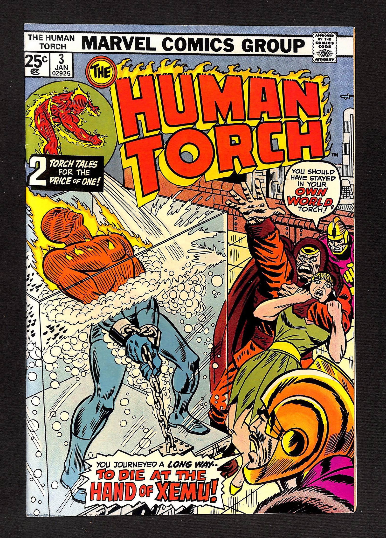 The Human Torch #3 FN-VF Marvel Comics January 1974 (1 of 2)