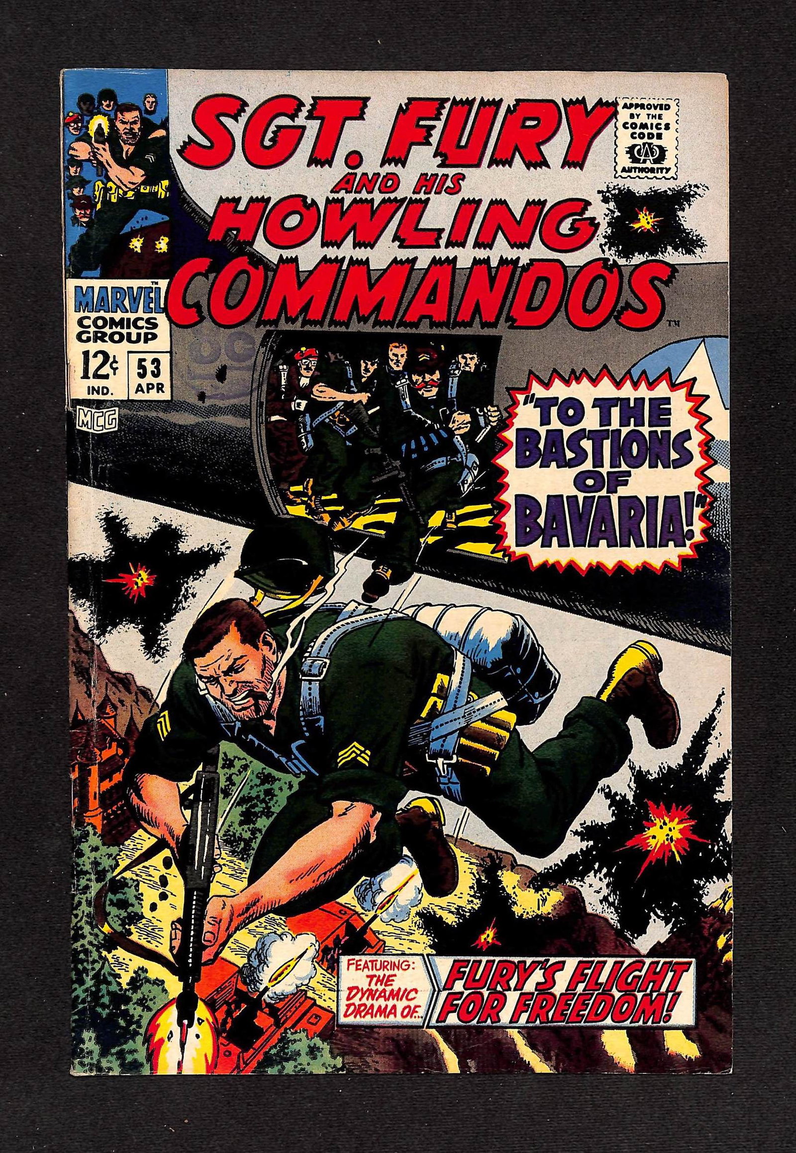 Sgt. Fury and his Howling Commandos #53 FN+ April 1968 Marvel Comics (1 of 2)