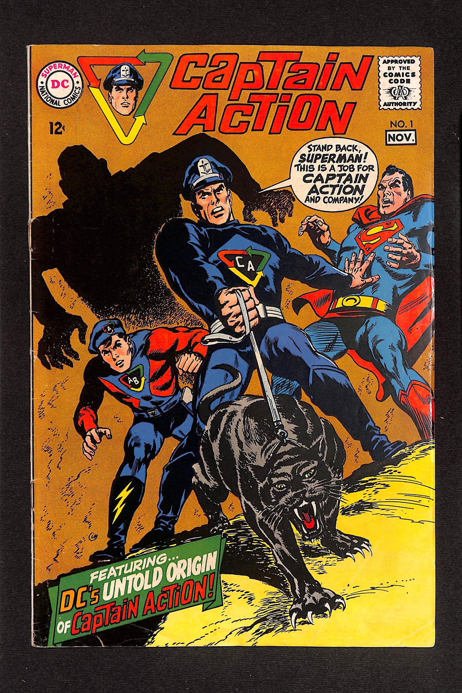 Captain Action #1 October 1968 DC Comics Irv Novick Wallace Wood art (1 of 2)