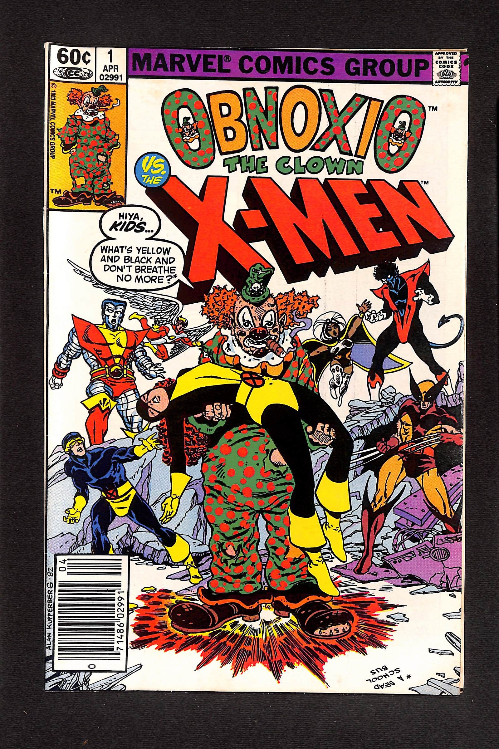 Obnoxio the Clown versus The X-Men #1 Newstand Edition Marvel Comics Group (1 of 2)