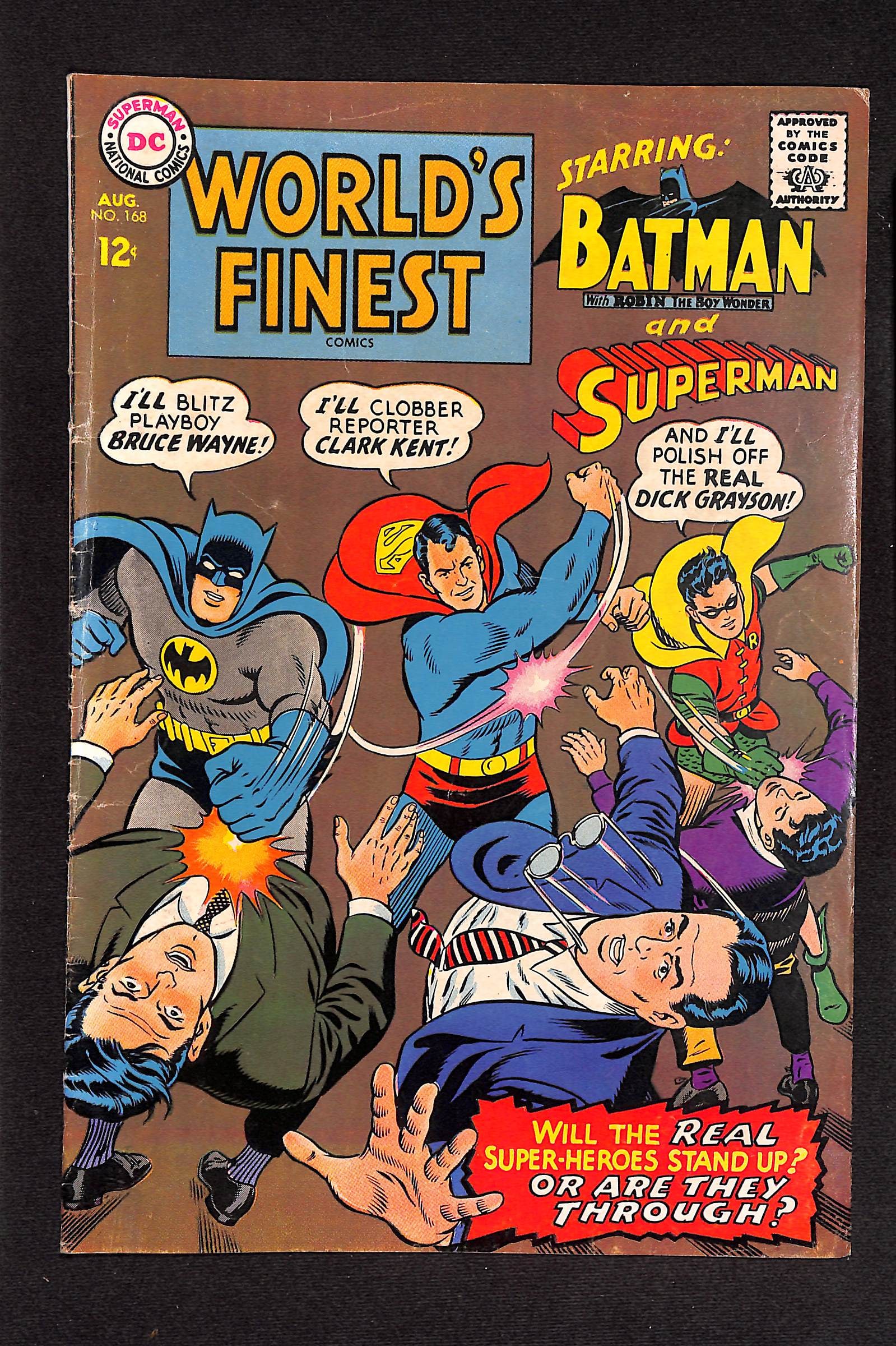 World's Finest Comics #168 July 1967 Published by DC Comics Superman Batman Robin (1 of 2)