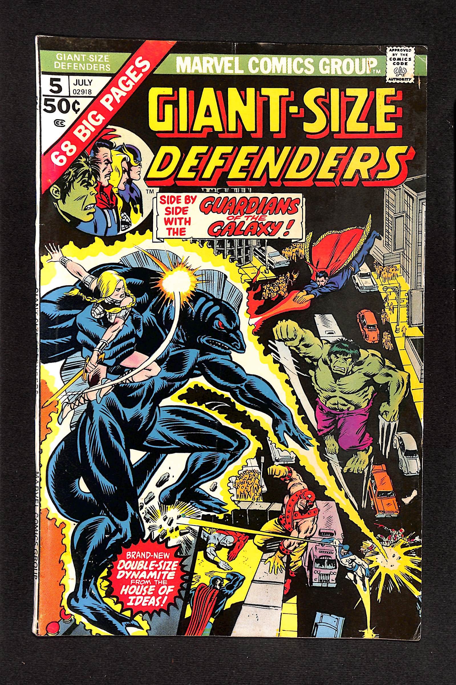 Giant Size Defenders #5 July 1975 Marvel Comics Group Guardians of the Galaxy appear (1 of 2)