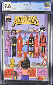 Avengers 1 Su Variant Cover CGC 9.6 Jul 2023 Marvel Jed MacKay story Benjamin Su cover C.F. Villa ar