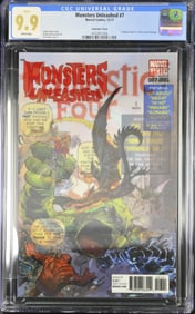 Monsters Unleashed 7 Lenticular Cover CGC 9.9 Dec 2017 Marvel Cullen Bunn story Dan Mora cover