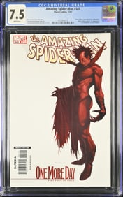 Amazing Spider-Man 545 CGC 7.5 Dec 2007 Marvel Straczynski and Quesada story Quesada and Miki art