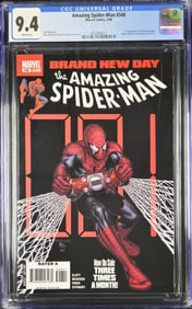 Amazing Spider-Man 548 CGC 9.4 Mar 2008 Marvel Dan Slott story McNiven and Vines cover and art