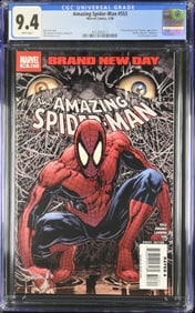 Amazing Spider-Man 553 CGC 9.4 May 2008 Marvel Bob Gale story Phil Jimenez cover Lanning art