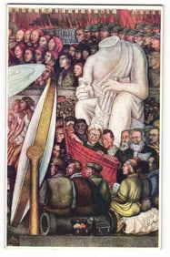 Diego Rivera Mural Detail, Palacio de Bellas Artes, Mexico City, 1937 Copyright Postcard