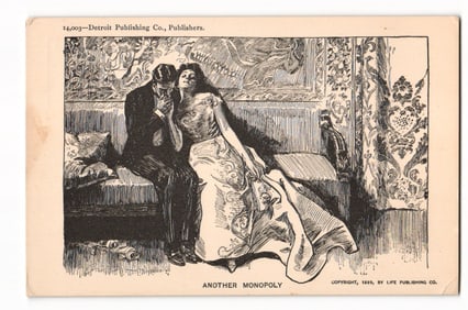 Another Monopoly Illustration, 1899 Life Publishing Co., Detroit Publishing Co. postcard