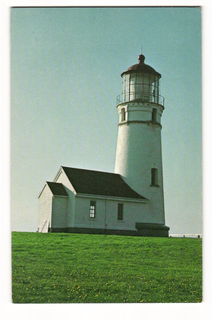 Cape Blanco Lighthouse, Oregon Coast. Most Westerly in Continental US. Color Photo Postcard. (1 of 2)