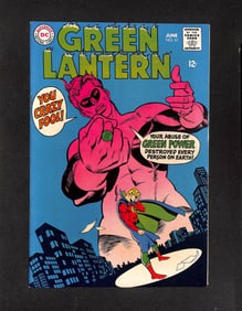 Green Lantern No. 61 June 1968 DC, featuring Alan Scott, the Golden Age Green Lantern. Gil Kane art