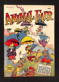 Animal Fair #2 Published April 1946 by Fawcett Publications Featuring Sir Spot the Lion-Hearted