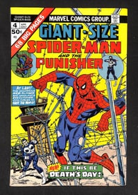 Giant-Size Spider-Man No. 4 Marvel, April 1975 featuring a team-up with The Punisher.