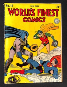 World's Finest Comics #15, DC, Oct 1944; Jack Schiff, Jerry Siegel, Whitney Ellsworth, 84 pages