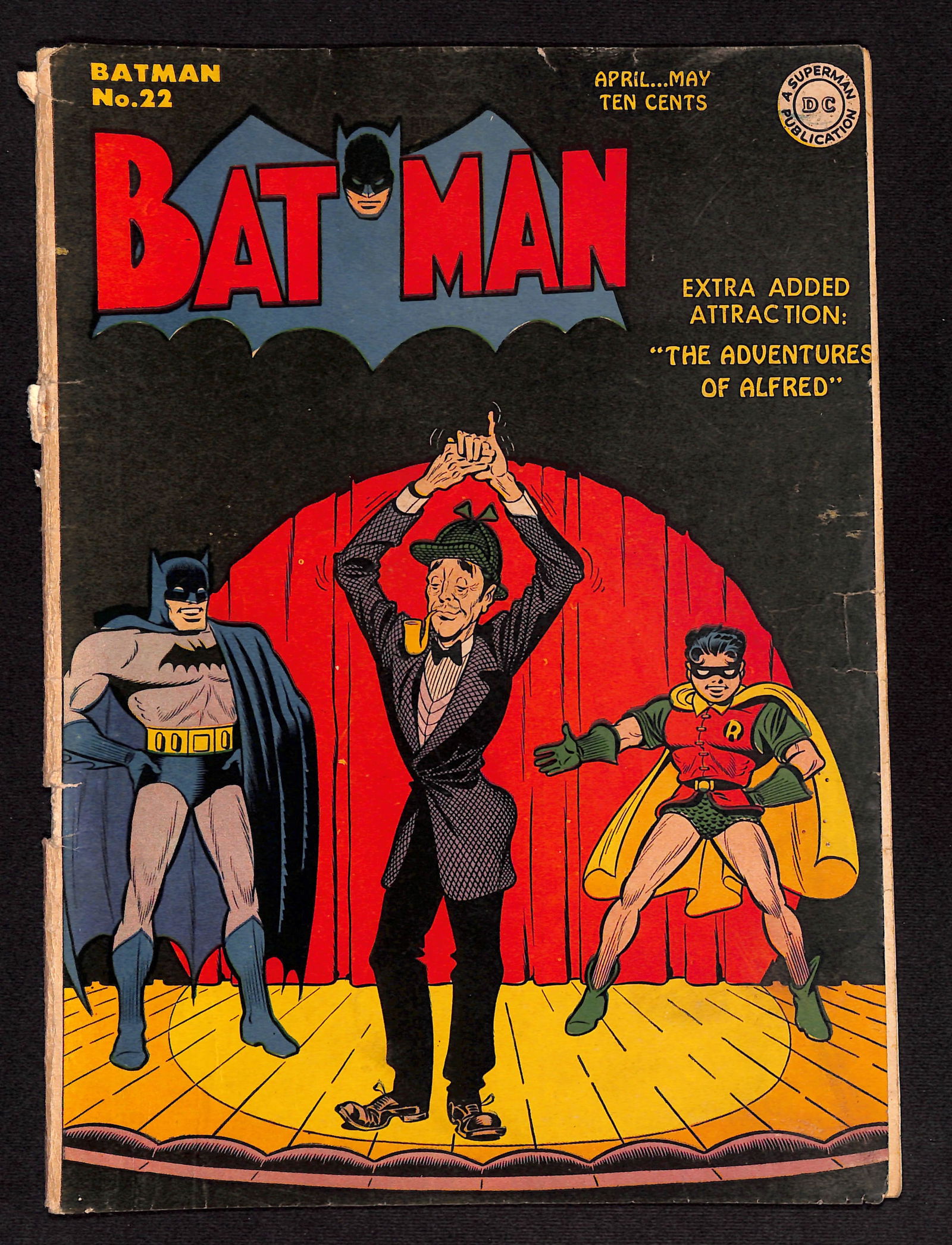 Batman #22 DC Comics 4-5/44 Catwoman appearance - Alfred solo stories by Jerry Robinson - Bill (1 of 4)