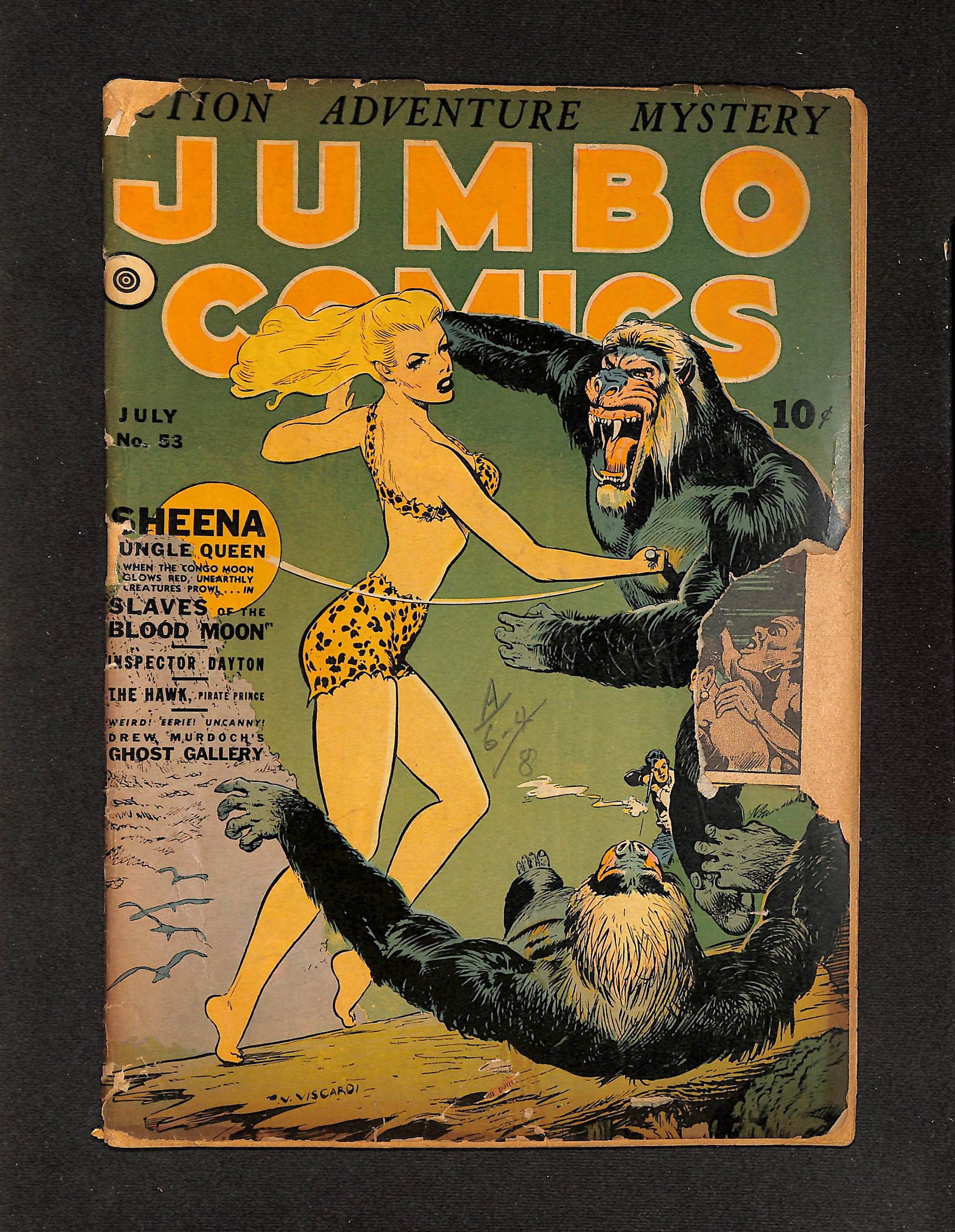 Jumbo Comics #53, Fiction House, July 1943; John F. Byrne, George Tracy, Nick Viscardi, 60 pgs, (1 of 2)