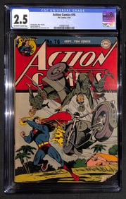 Action Comics #76 CGC 2.5 DC Comics September 1944 Dobrotka, Meskin, Smalle, Boring and Kaye artwork