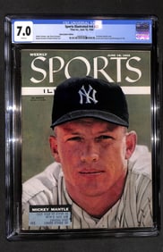 Sports Illustrated #v4 #25 CGC 7.0 1st Mickey Mantle cover Time Inc June 18, 1956 Subscription
