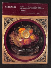 Skinner Auction Catalog Sale 1340-1344, Furniture and Decorations, Sept. 26-27, 1990